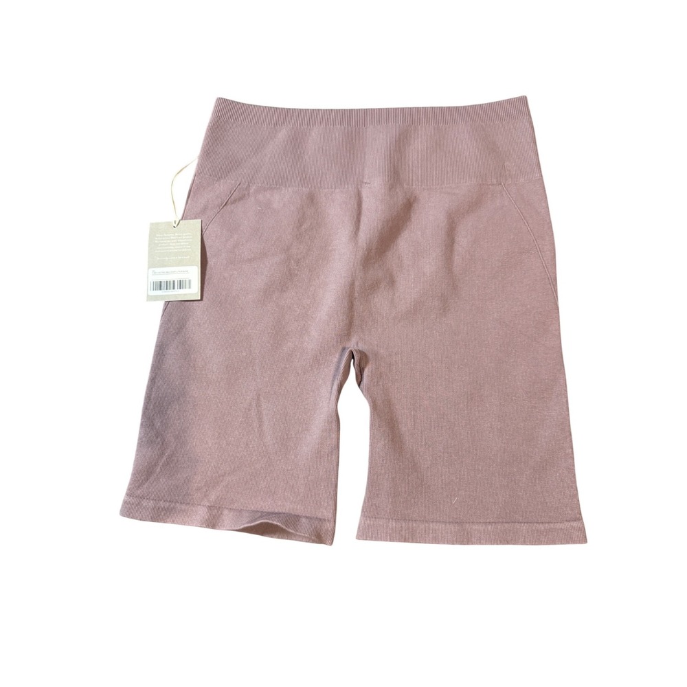 NWT Everlane Size XL/XXL Purple Biker Shorts Stretch High Waisted 7" Inseam - Picture 6 of 9